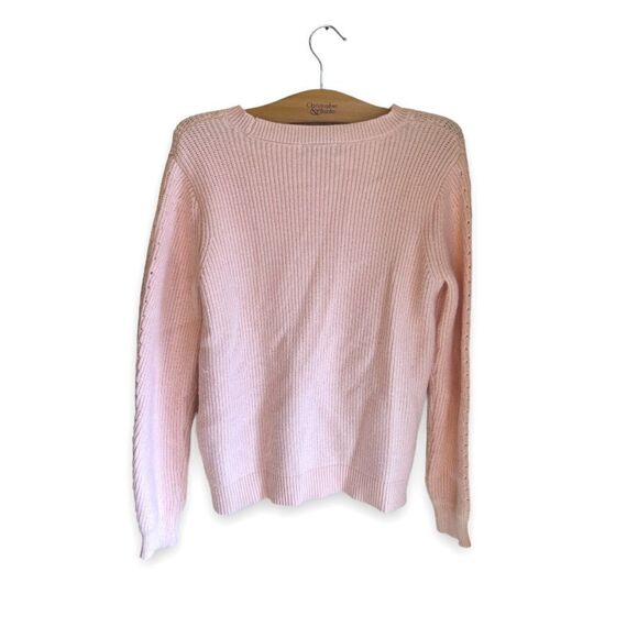 H BY HALSTON | Blush Knit Sweater (S) - Picture 2 of 3